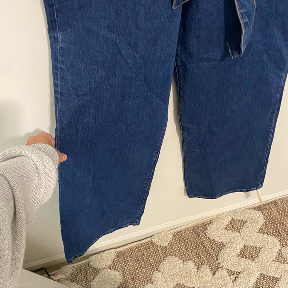 NWT Reformation Calypso Wide Leg Denim Jumpsuit size 0 - Picture 5 of 16